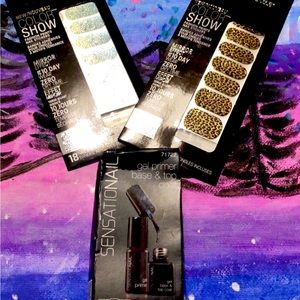 Color show fashion prints nail stickers and gel primer basr and top coat kit